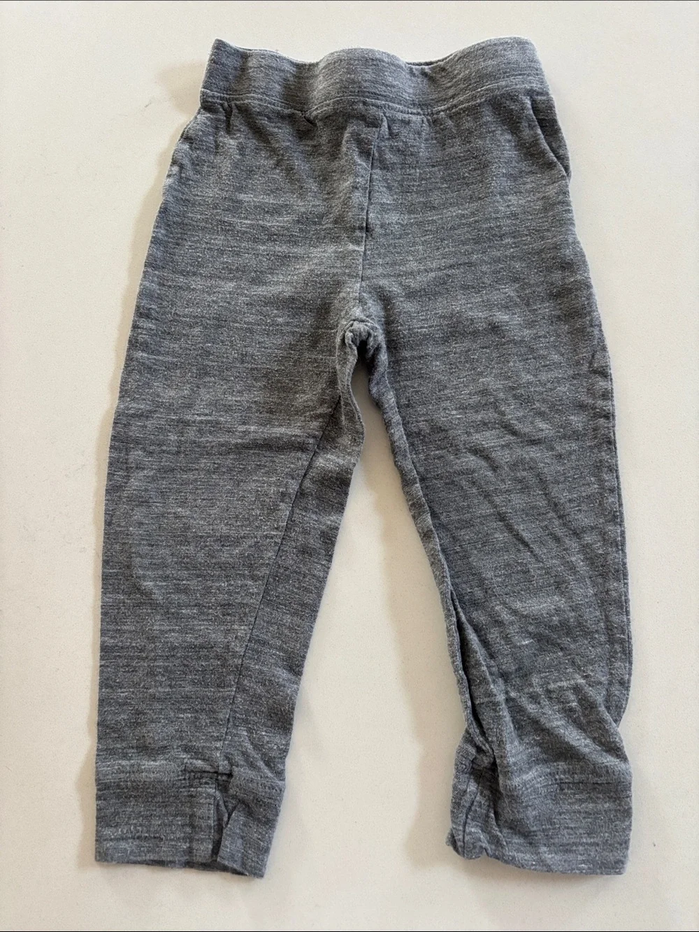 Old Navy Boys 2T Heather Gray Pull-On Leggings and Shark Navy Polo Shirt Outfit